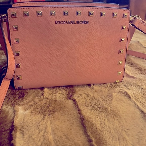 MICHAEL KORS LEATHER Selma crossbody pink - Picture 7 of 14